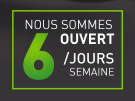 Ouvert 6 jours semaines